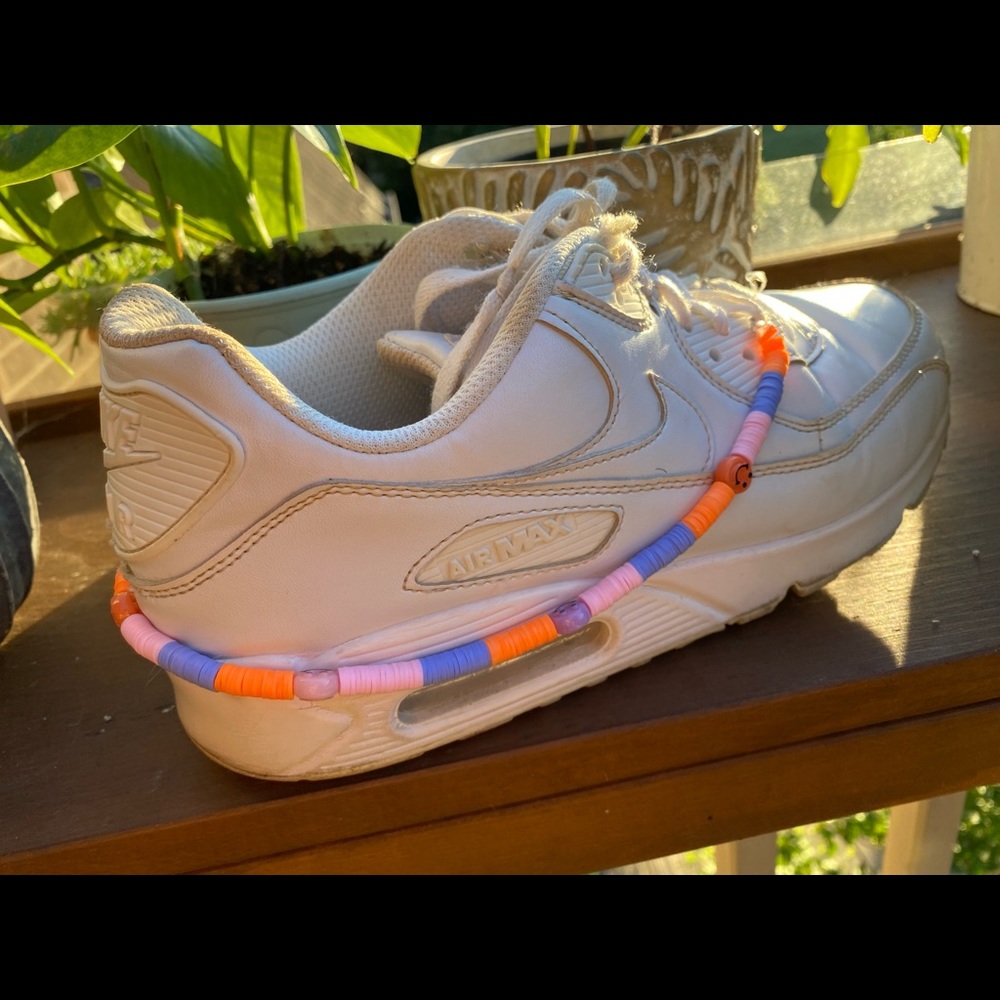 Clay bead sneaker chain